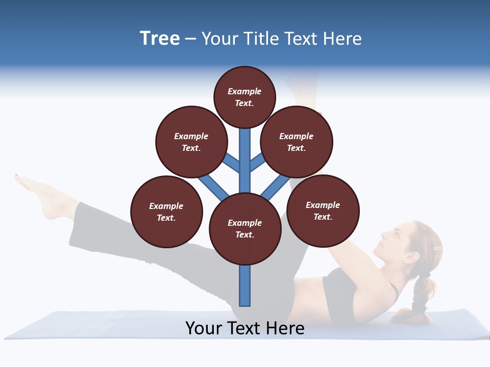 The Girl Is Engaged In Physical Exercises PowerPoint Template