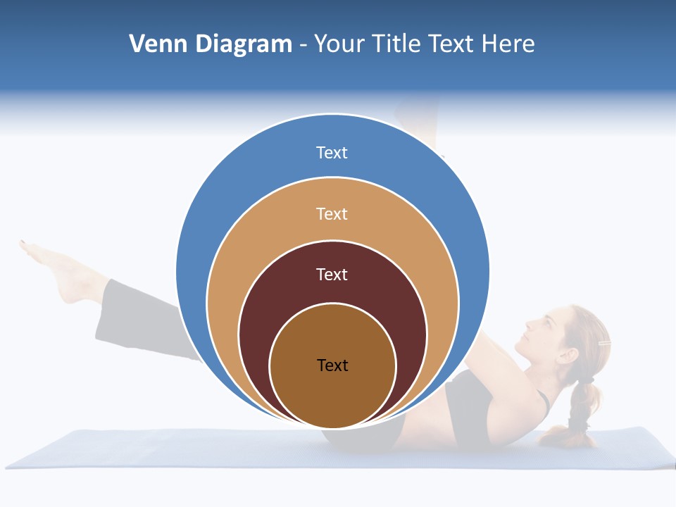 The Girl Is Engaged In Physical Exercises PowerPoint Template