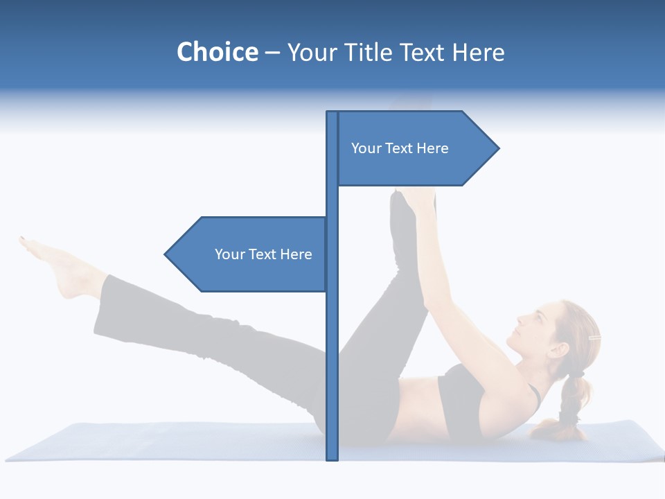 The Girl Is Engaged In Physical Exercises PowerPoint Template