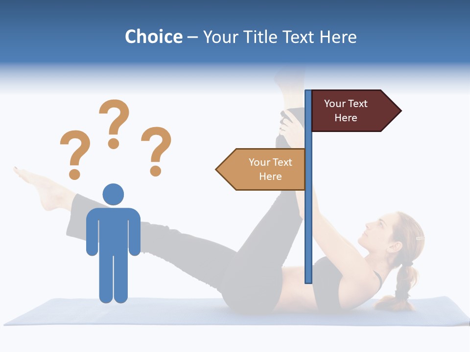 The Girl Is Engaged In Physical Exercises PowerPoint Template