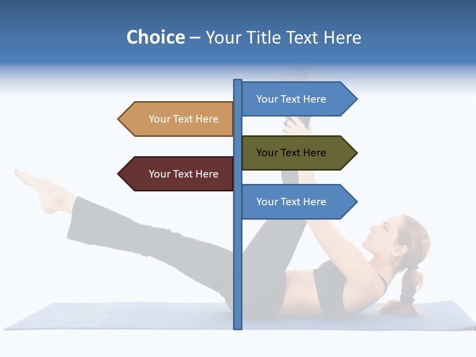 The Girl Is Engaged In Physical Exercises PowerPoint Template