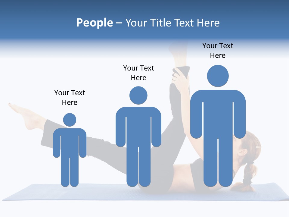 The Girl Is Engaged In Physical Exercises PowerPoint Template