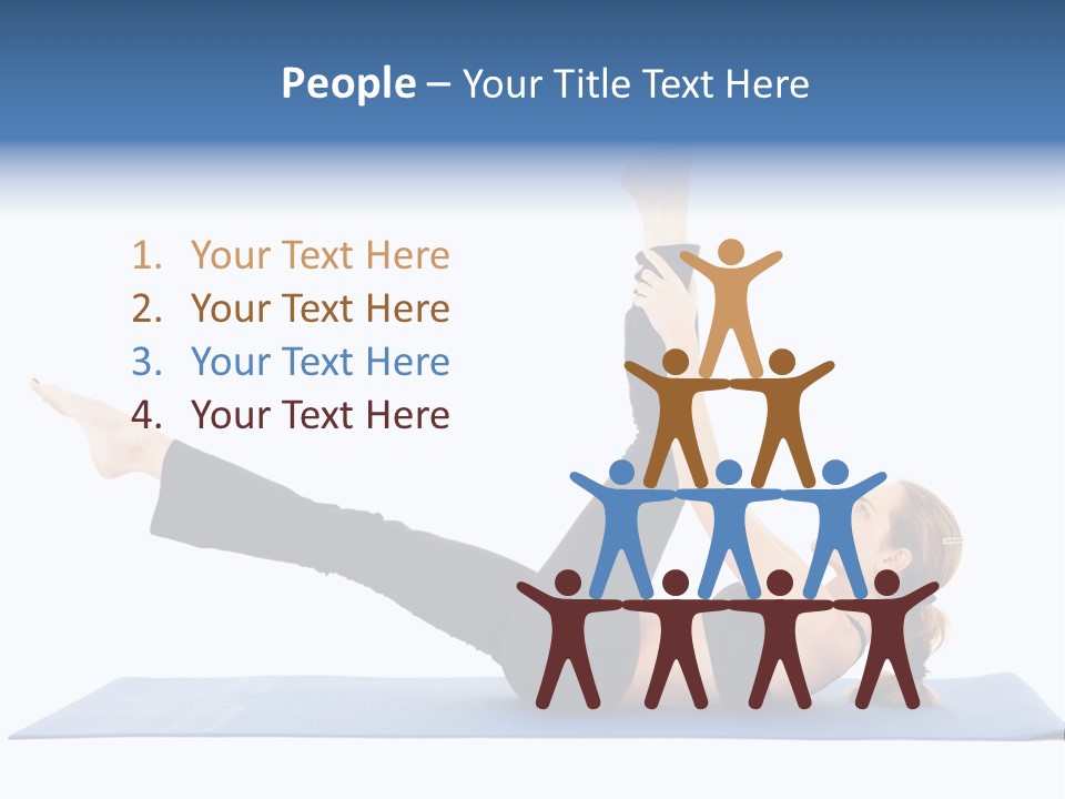 The Girl Is Engaged In Physical Exercises PowerPoint Template