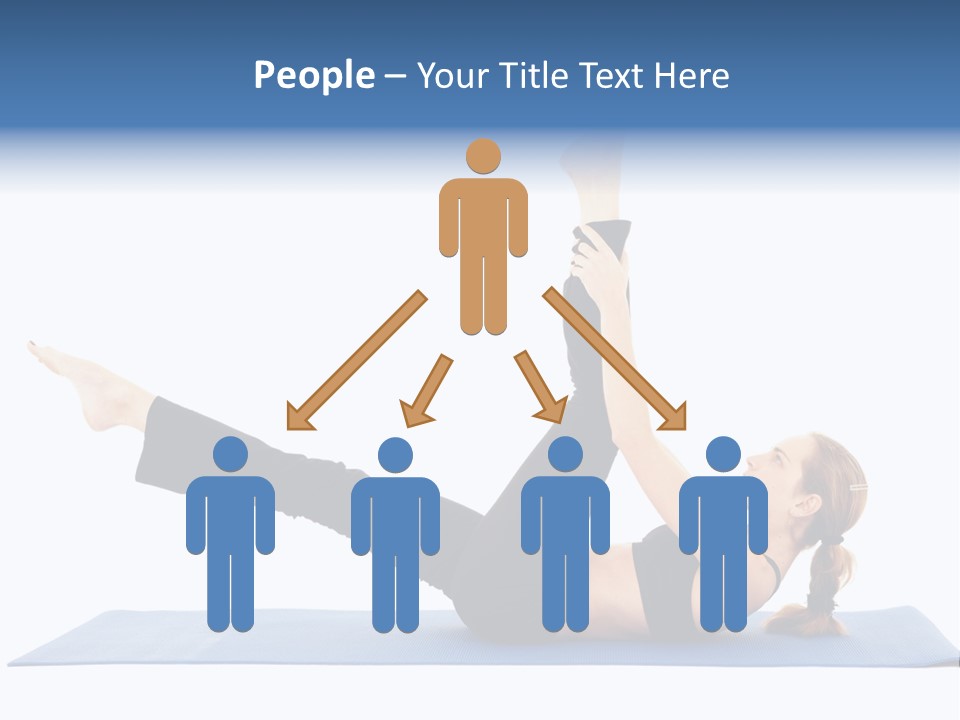 The Girl Is Engaged In Physical Exercises PowerPoint Template