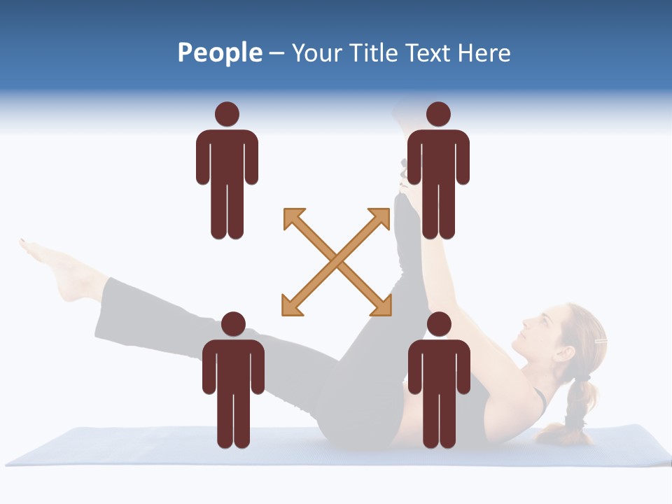 The Girl Is Engaged In Physical Exercises PowerPoint Template