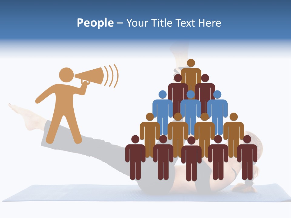 The Girl Is Engaged In Physical Exercises PowerPoint Template