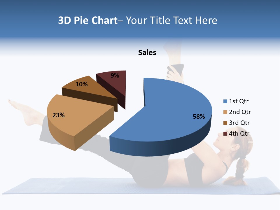 The Girl Is Engaged In Physical Exercises PowerPoint Template