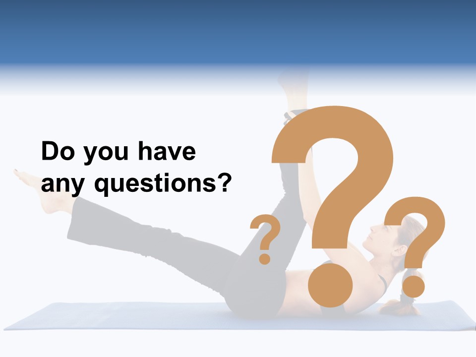 The Girl Is Engaged In Physical Exercises PowerPoint Template