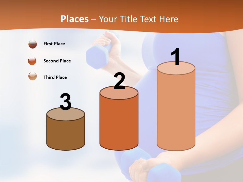 A Pregnant Woman Is Doing Aerobics PowerPoint Template