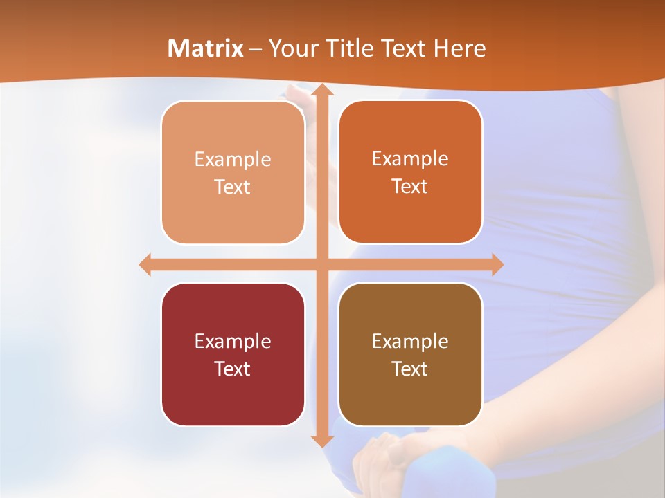 A Pregnant Woman Is Doing Aerobics PowerPoint Template