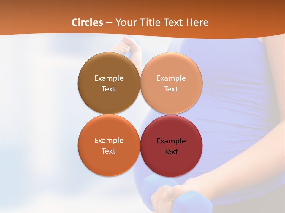 A Pregnant Woman Is Doing Aerobics PowerPoint Template