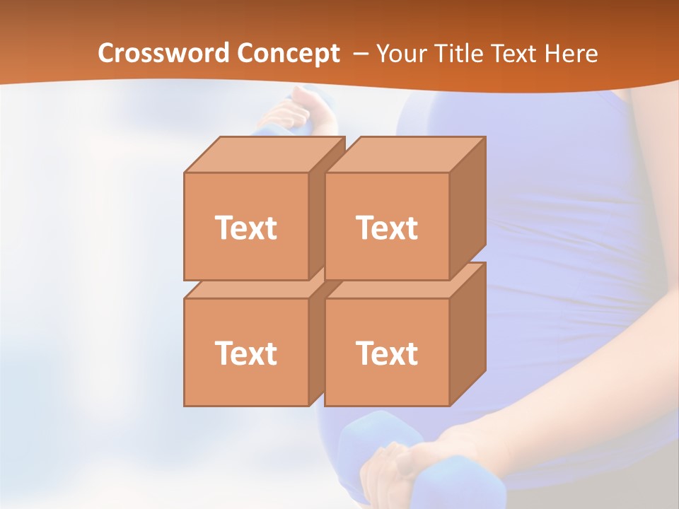 A Pregnant Woman Is Doing Aerobics PowerPoint Template