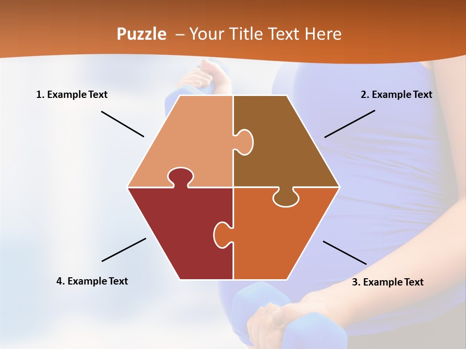 A Pregnant Woman Is Doing Aerobics PowerPoint Template