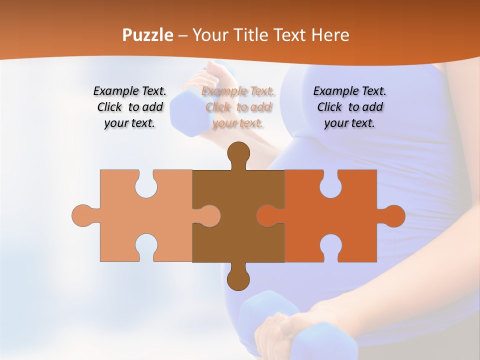 A Pregnant Woman Is Doing Aerobics PowerPoint Template