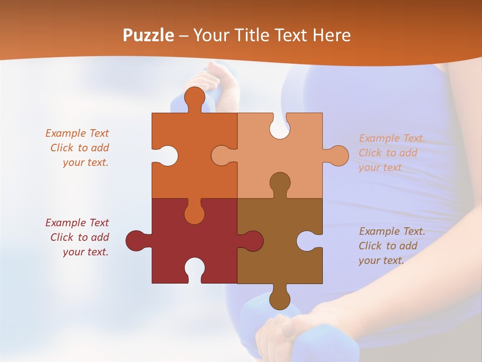 A Pregnant Woman Is Doing Aerobics PowerPoint Template