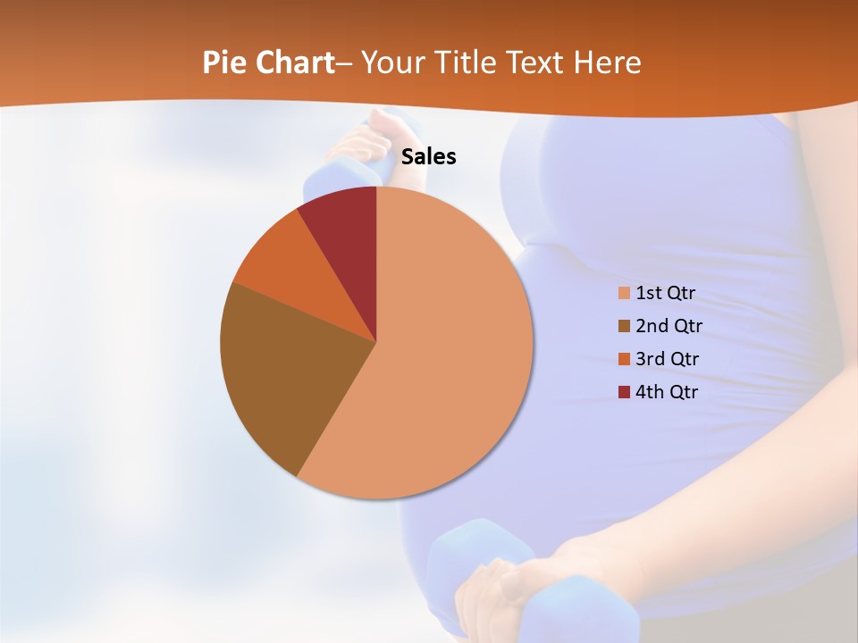 A Pregnant Woman Is Doing Aerobics PowerPoint Template