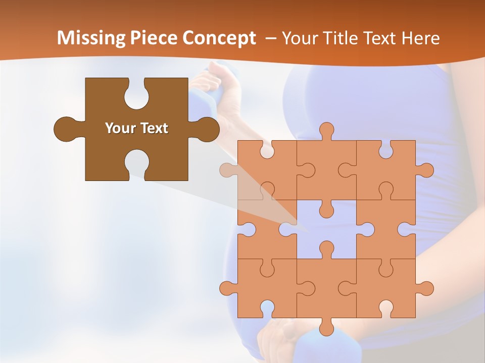 A Pregnant Woman Is Doing Aerobics PowerPoint Template