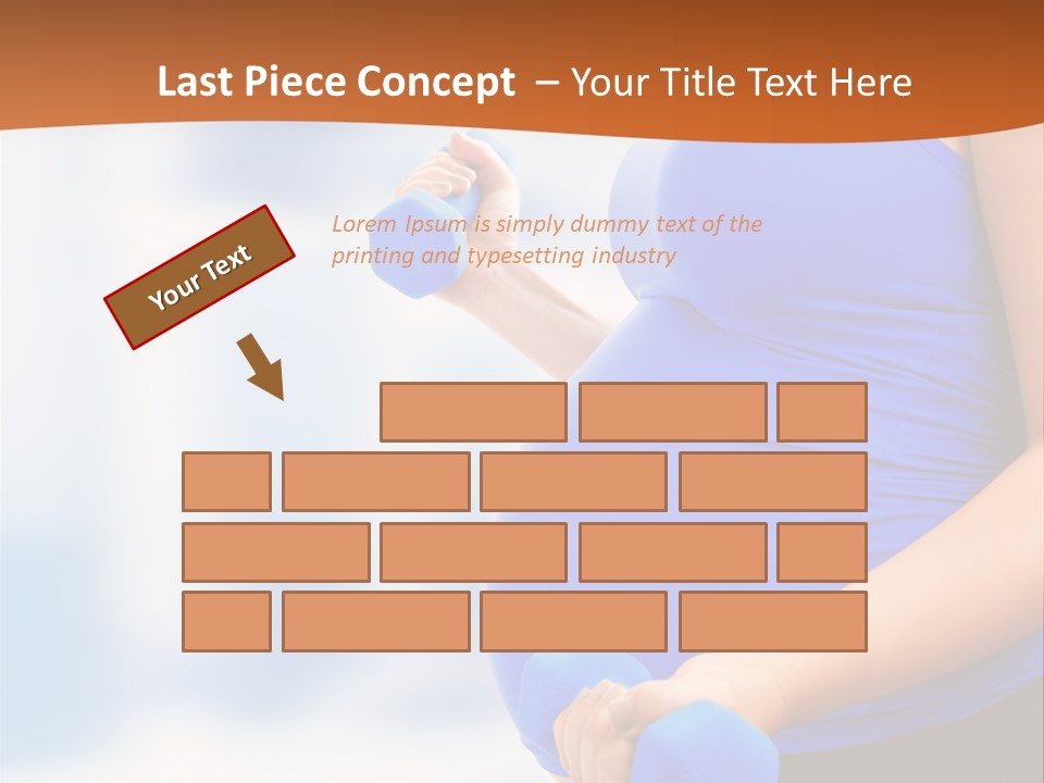 A Pregnant Woman Is Doing Aerobics PowerPoint Template