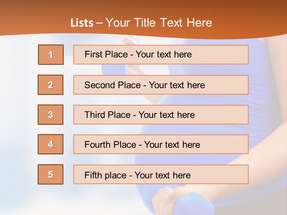 A Pregnant Woman Is Doing Aerobics PowerPoint Template