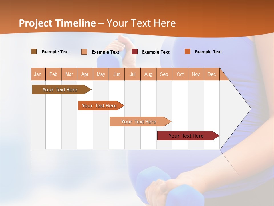 A Pregnant Woman Is Doing Aerobics PowerPoint Template