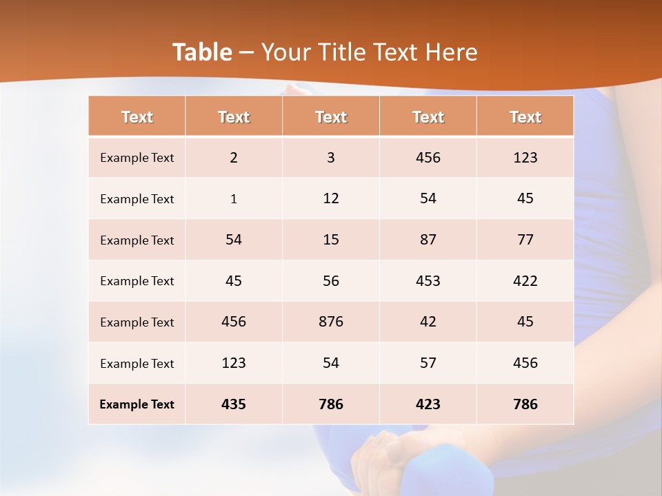 A Pregnant Woman Is Doing Aerobics PowerPoint Template
