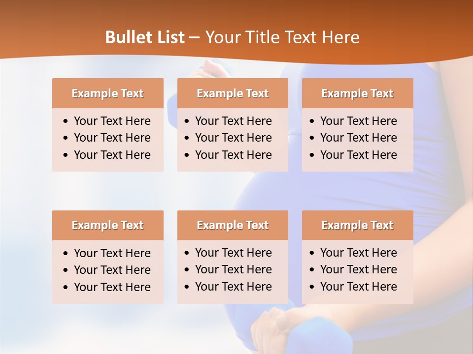 A Pregnant Woman Is Doing Aerobics PowerPoint Template