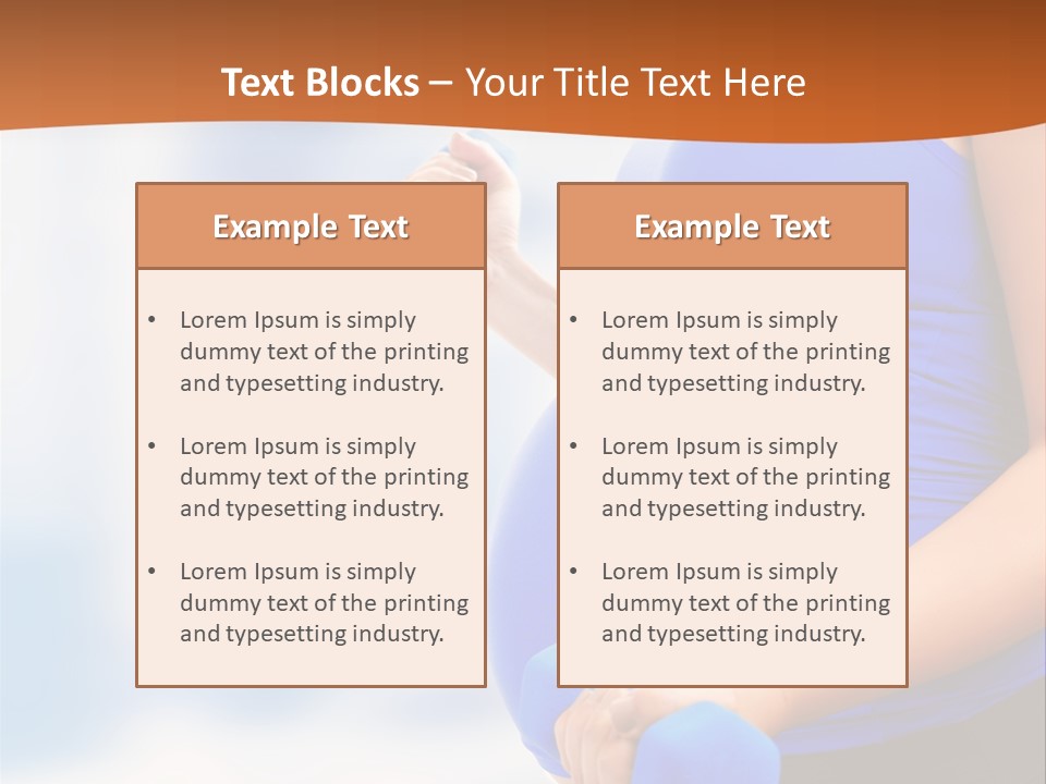 A Pregnant Woman Is Doing Aerobics PowerPoint Template