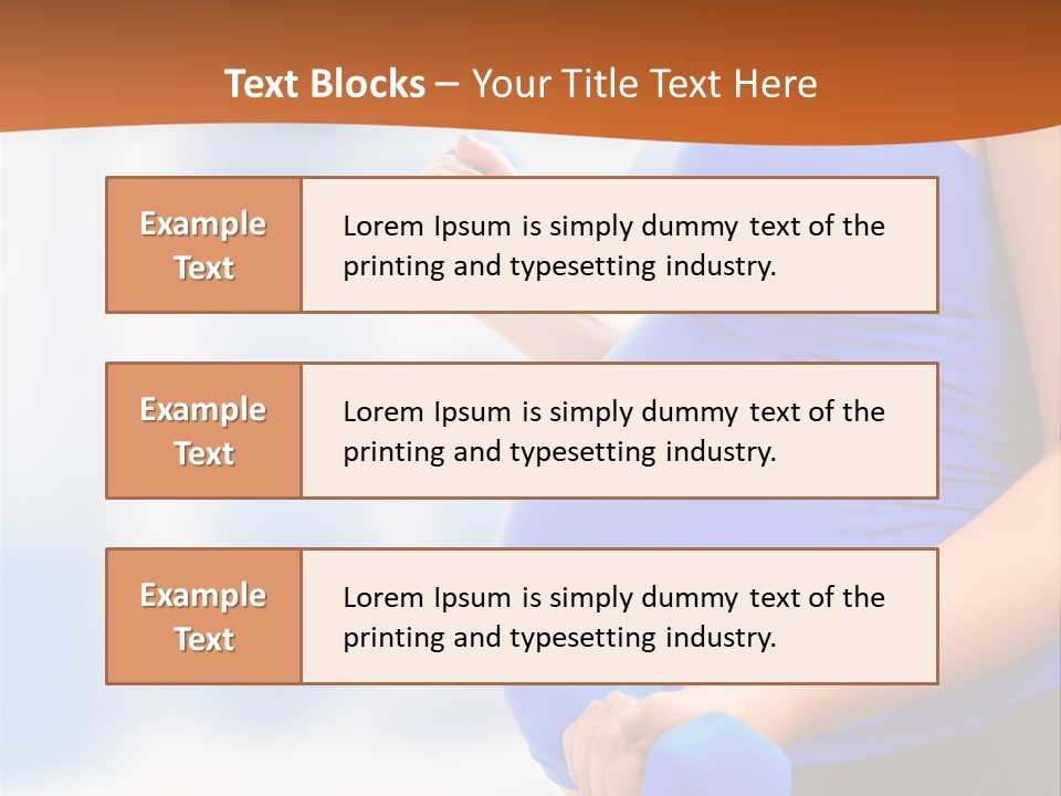 A Pregnant Woman Is Doing Aerobics PowerPoint Template