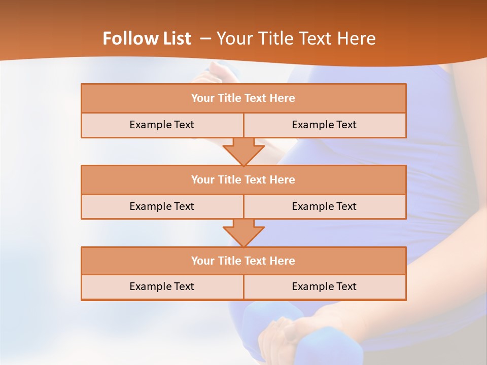 A Pregnant Woman Is Doing Aerobics PowerPoint Template