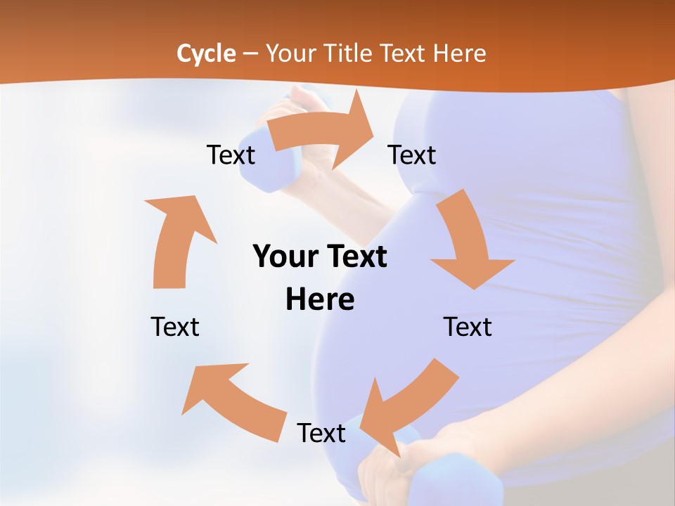 A Pregnant Woman Is Doing Aerobics PowerPoint Template