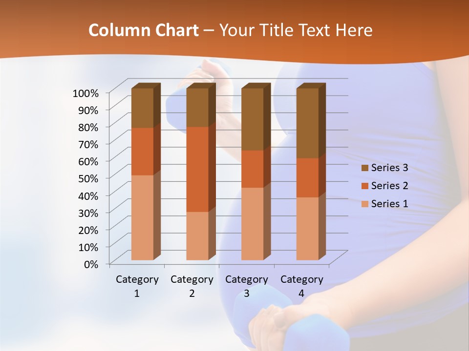 A Pregnant Woman Is Doing Aerobics PowerPoint Template