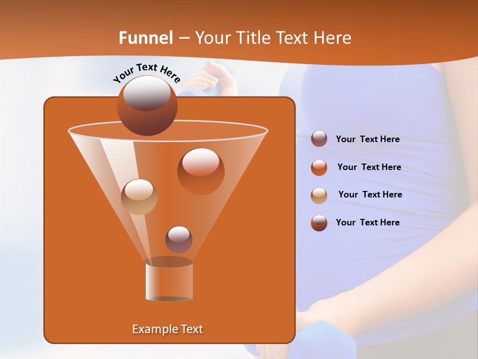 A Pregnant Woman Is Doing Aerobics PowerPoint Template