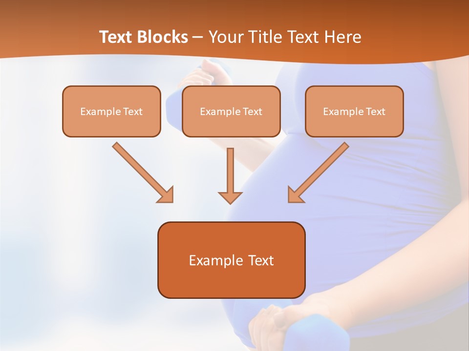 A Pregnant Woman Is Doing Aerobics PowerPoint Template