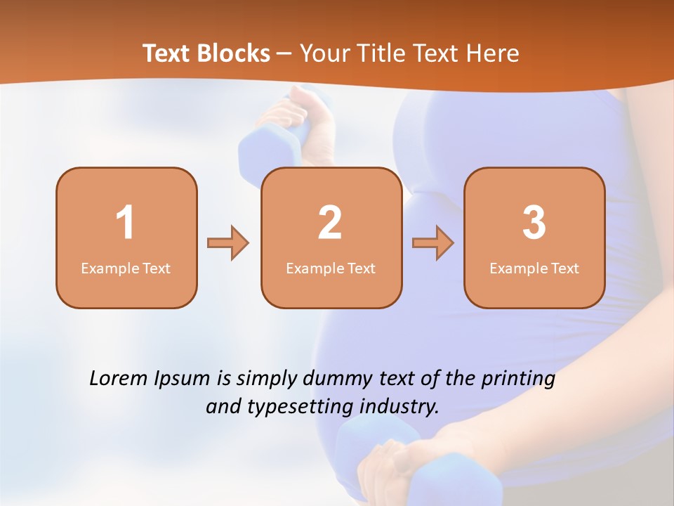 A Pregnant Woman Is Doing Aerobics PowerPoint Template