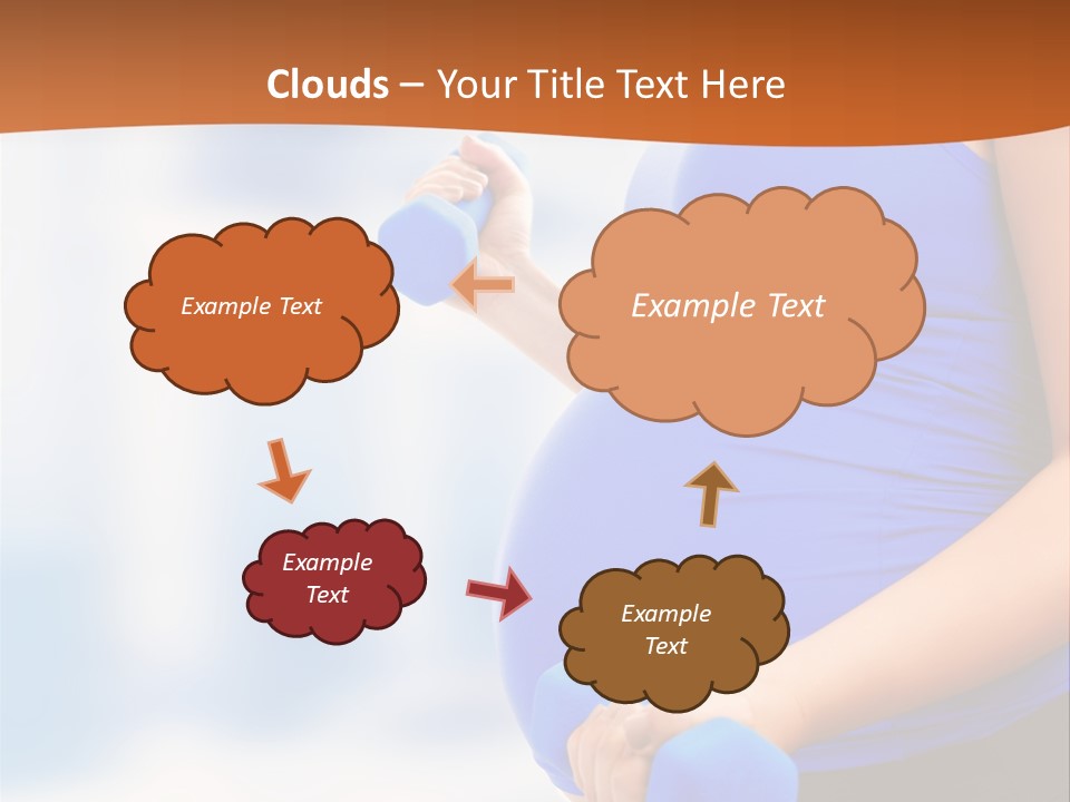 A Pregnant Woman Is Doing Aerobics PowerPoint Template