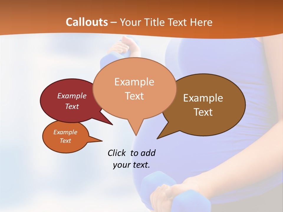 A Pregnant Woman Is Doing Aerobics PowerPoint Template