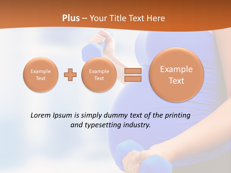 A Pregnant Woman Is Doing Aerobics PowerPoint Template