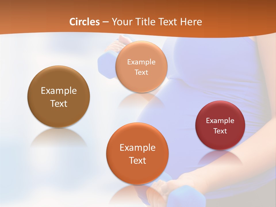 A Pregnant Woman Is Doing Aerobics PowerPoint Template