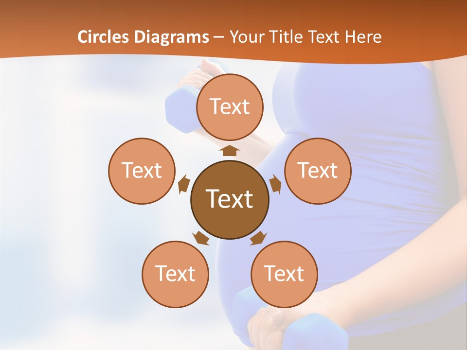 A Pregnant Woman Is Doing Aerobics PowerPoint Template