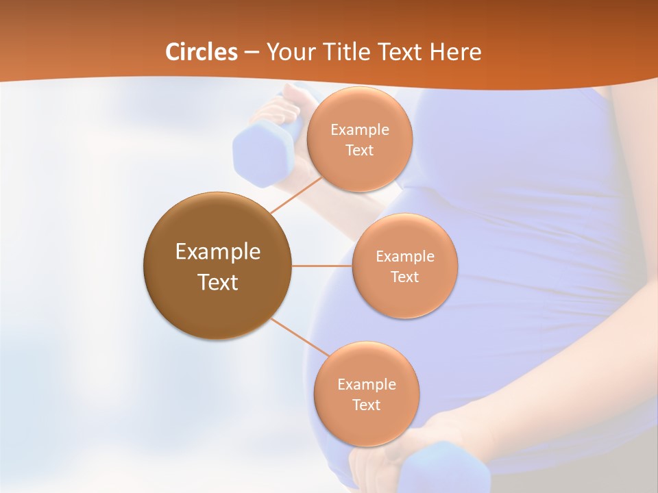 A Pregnant Woman Is Doing Aerobics PowerPoint Template