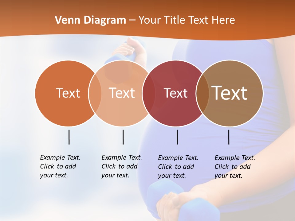 A Pregnant Woman Is Doing Aerobics PowerPoint Template