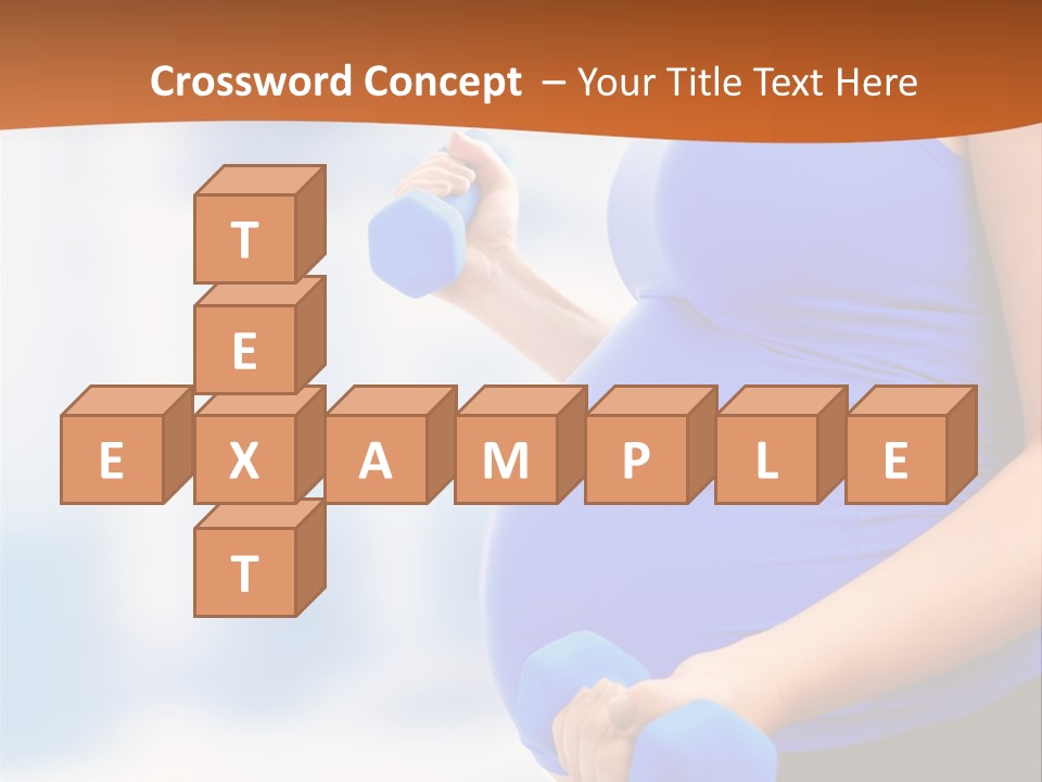 A Pregnant Woman Is Doing Aerobics PowerPoint Template