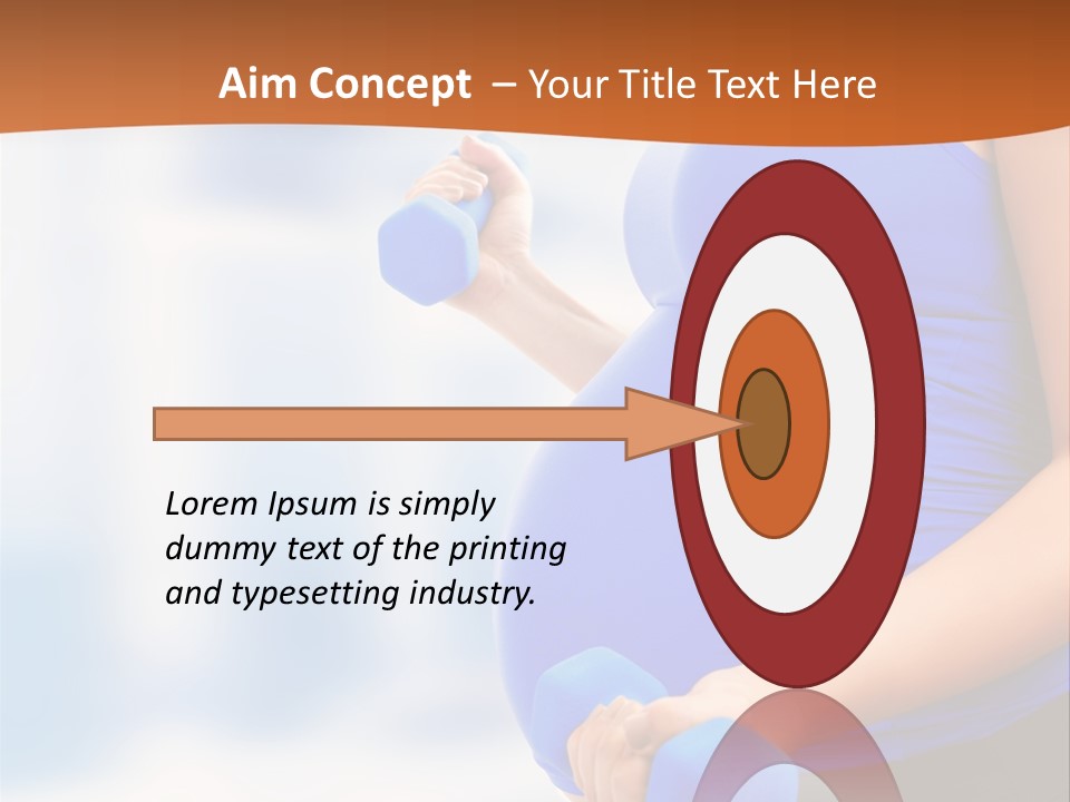 A Pregnant Woman Is Doing Aerobics PowerPoint Template