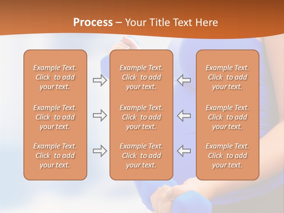 A Pregnant Woman Is Doing Aerobics PowerPoint Template