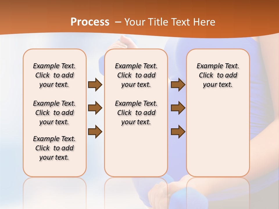 A Pregnant Woman Is Doing Aerobics PowerPoint Template