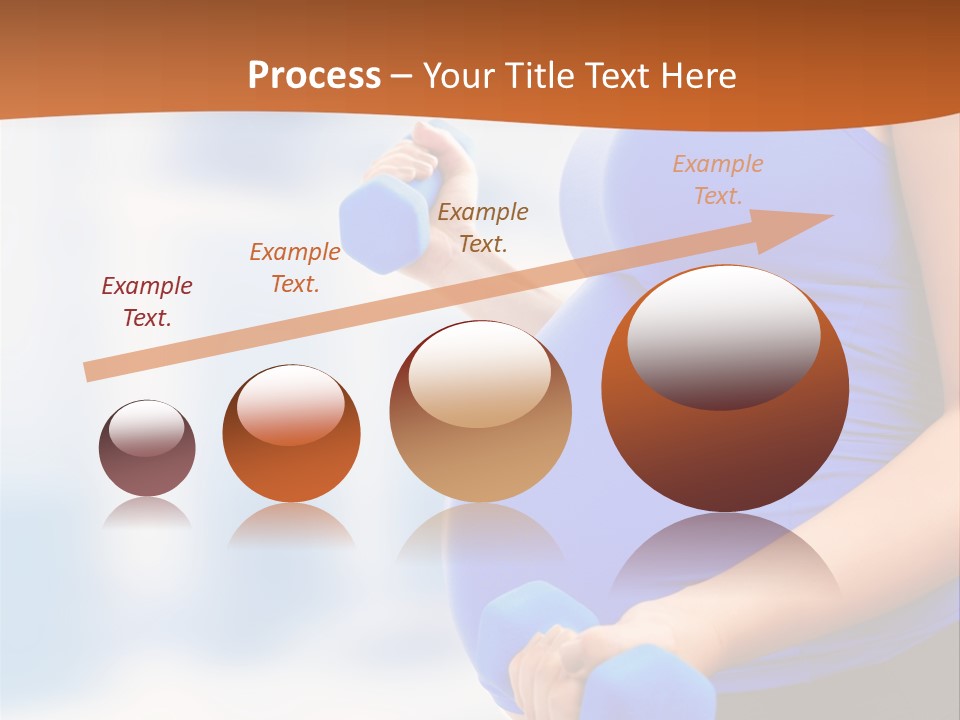 A Pregnant Woman Is Doing Aerobics PowerPoint Template