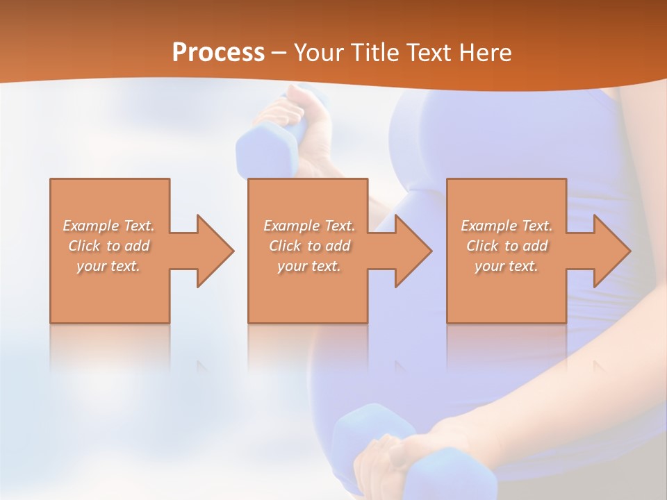 A Pregnant Woman Is Doing Aerobics PowerPoint Template