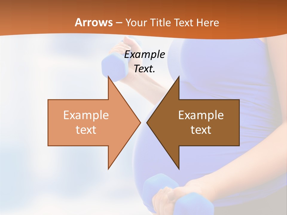 A Pregnant Woman Is Doing Aerobics PowerPoint Template