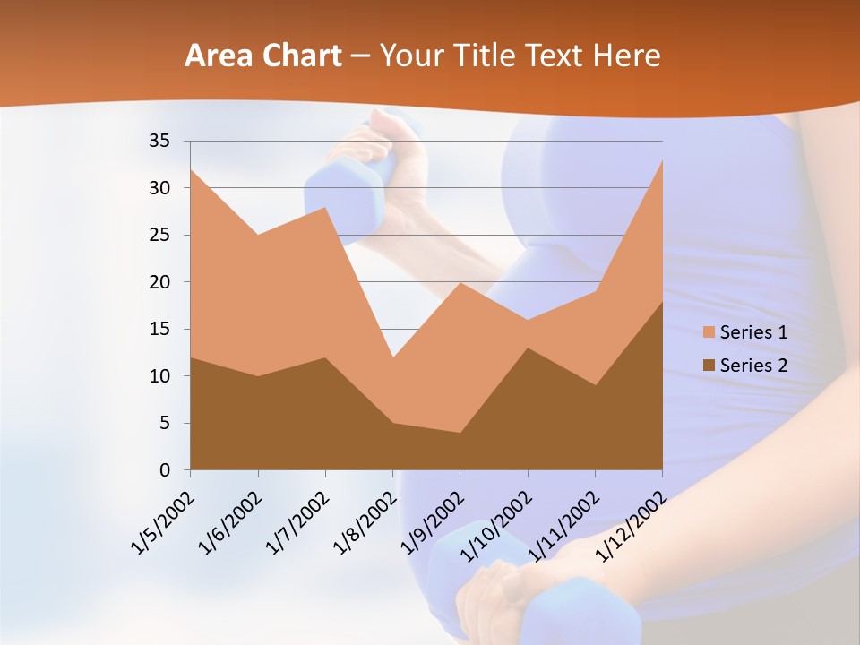 A Pregnant Woman Is Doing Aerobics PowerPoint Template