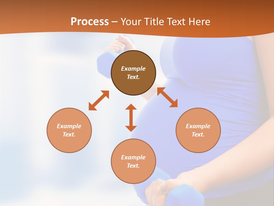 A Pregnant Woman Is Doing Aerobics PowerPoint Template